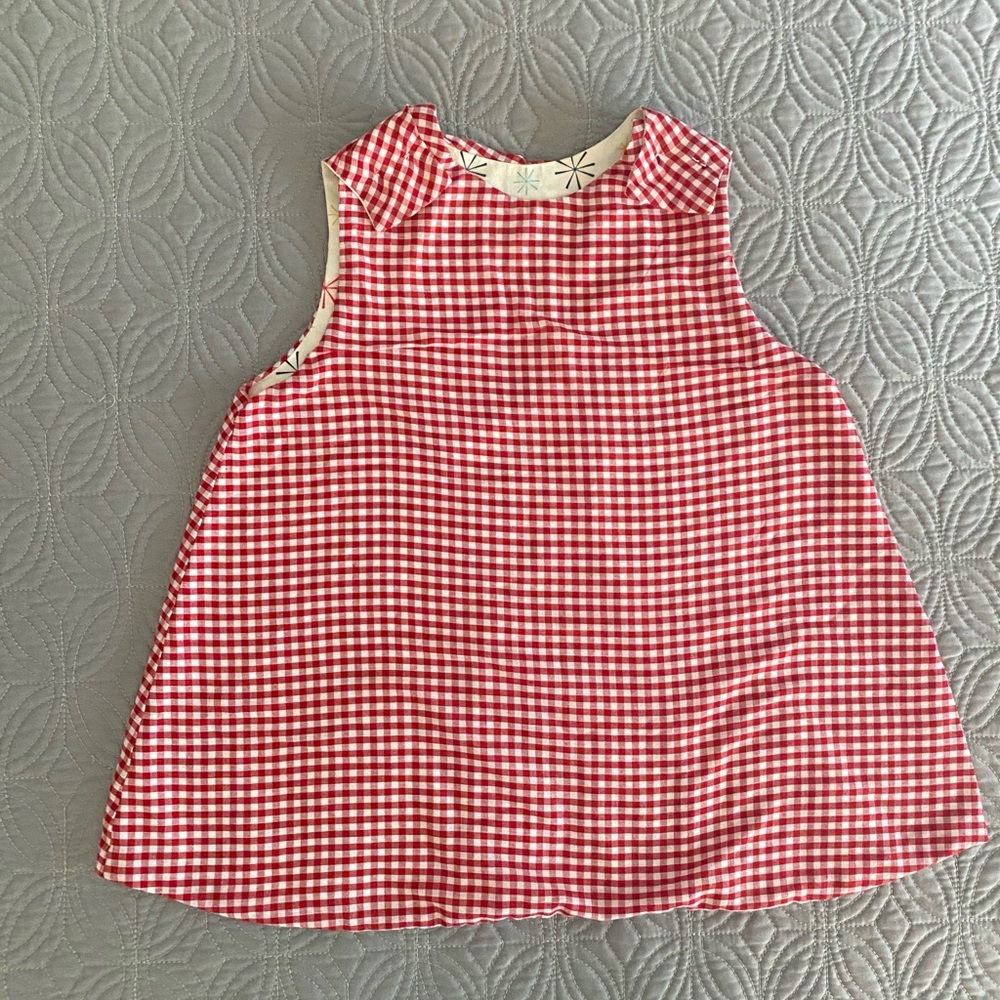 Red Gingham Kids Dress